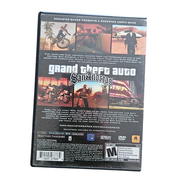 Grand Theft Auto San Andreas‎ for Playstation 2 PS2 - Picture 3 of 6